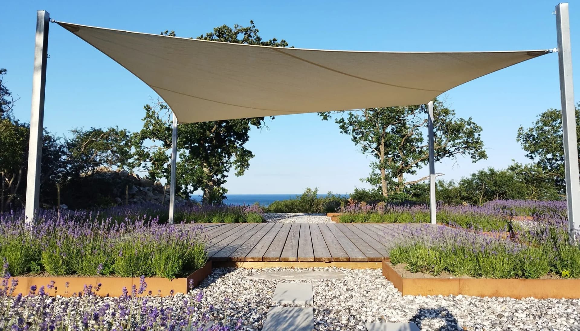 Solsegel installation