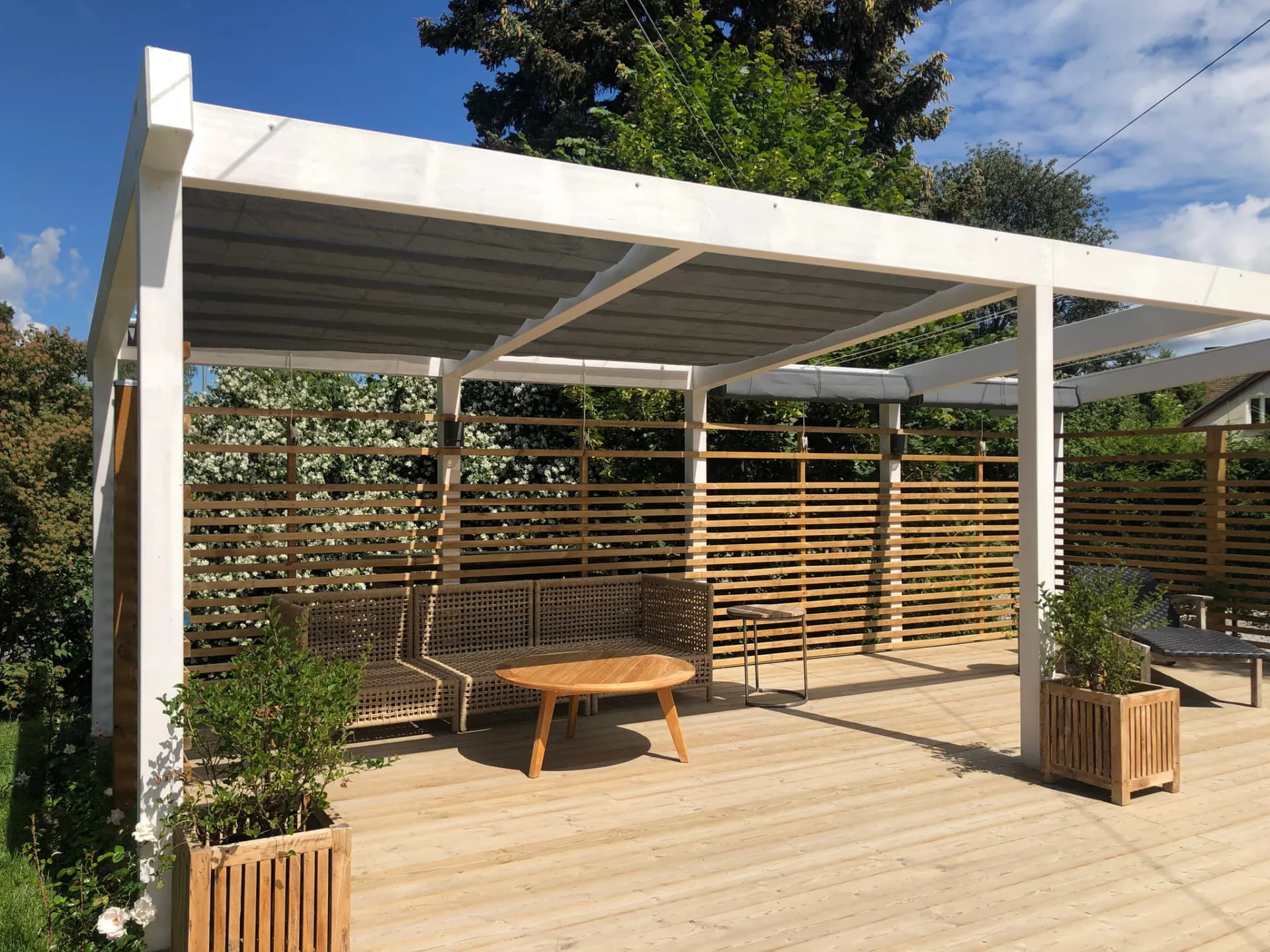 Altan solskydd detalj